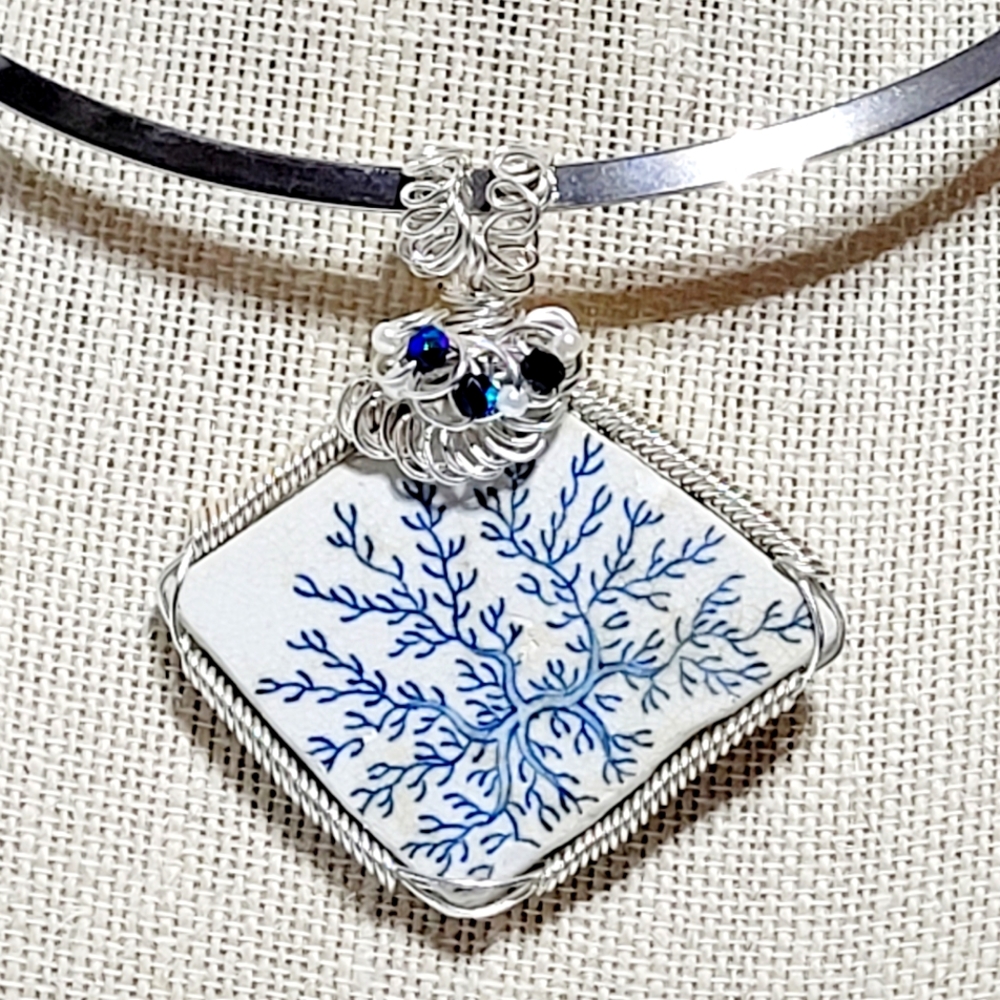 Rare Sea Pottery Pendant